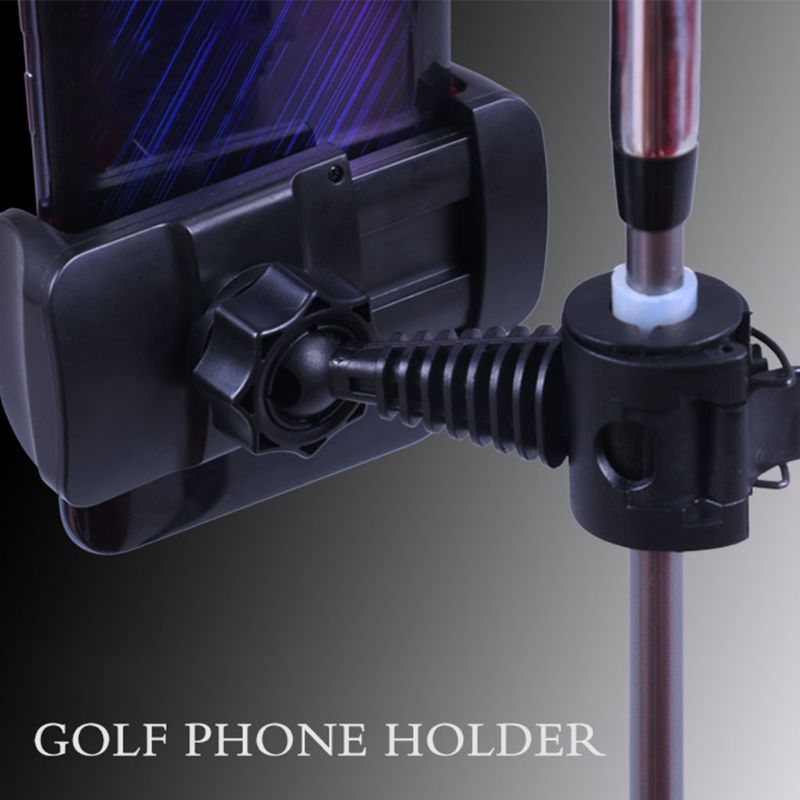 Universal Golf Clubs Practice Cell Phone Mount Holder Recording Bracket Clip Training Aid for Swing Practice Alignment S