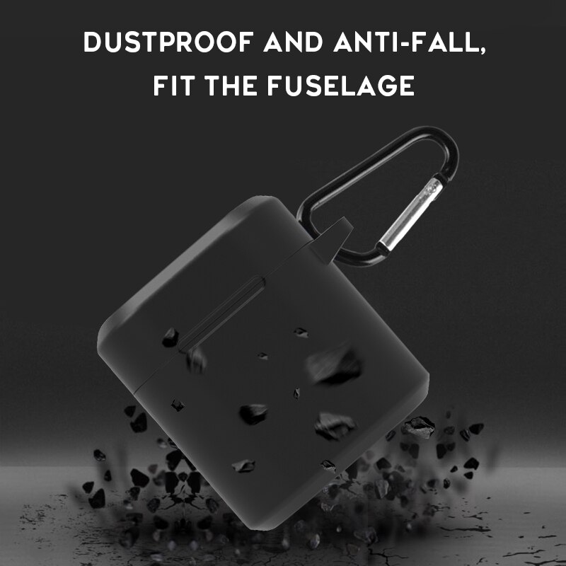 Pokrywa silikonowa etui na słuchawki do Huawei Honor FlyPods Fly Pods Pro futerały ochronne do Freebuds 2 Pro karabińczyk metalowy haczyk