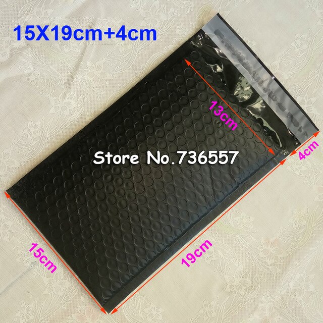 10PCS packaging envelope Light Pink Poly Bubble Mailer Padded Envelope self seal mailing bag bubble envelope envelope: 15x19cm black