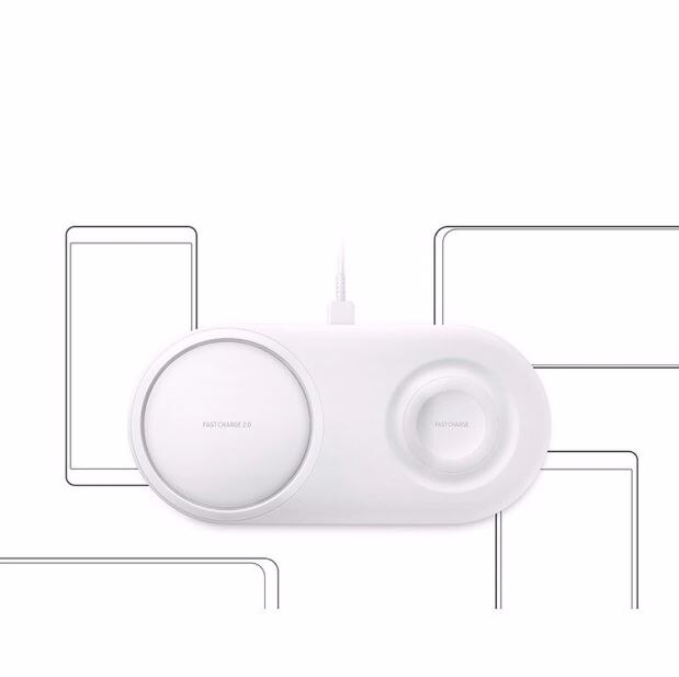 Drahtlose Ladegerät 2 in 1 Schnelle Ladung Telefon Ladegerät für Samsung Galaxis S10/S10 +/Uhr S2/ 3 schnelle Ladegerät Schnell Ladung Typ C