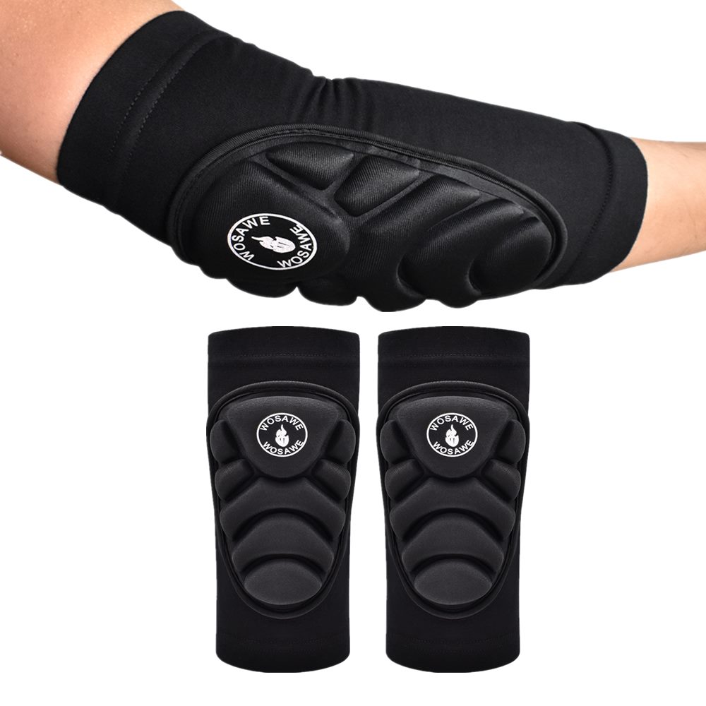 WOSAWE Soft Comfortable Knee Pads for Sports Roller Hockey Ski Snowboard Volleyball Dancing Elbow Knee Braces Protection Adult