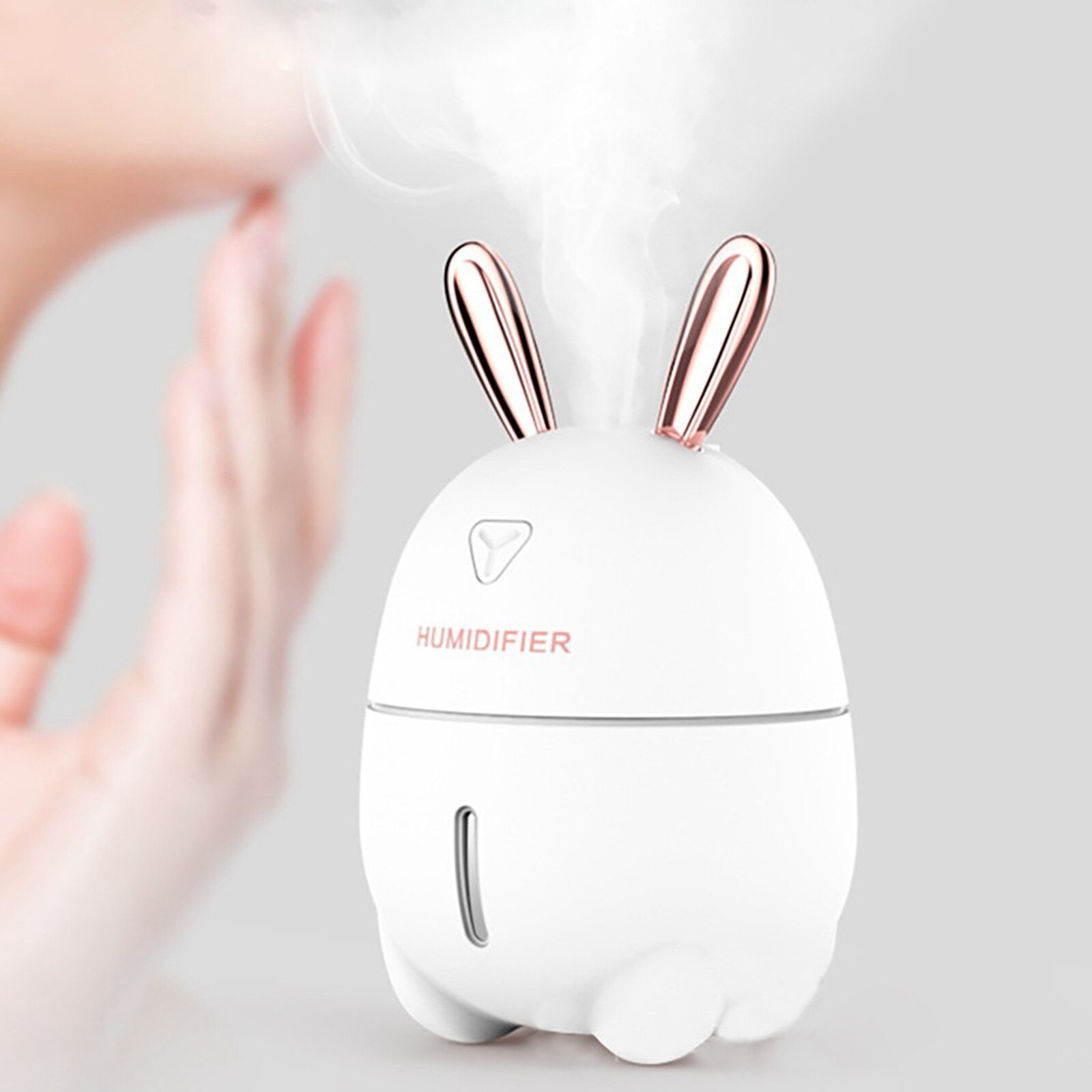 Mini humidificador de aire ultrasónico con Usb, difusor espray de fragancia de conejo, purificador de aire para aromaterapia, 4