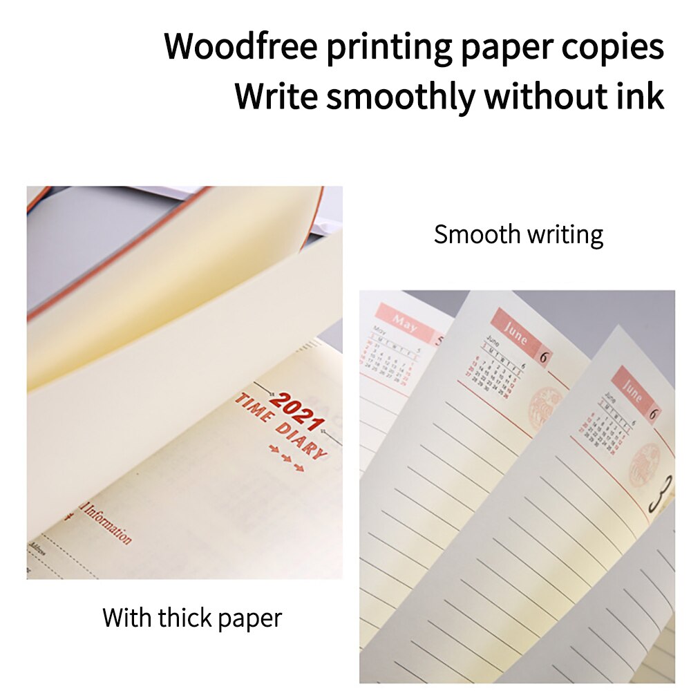 Stationery Notebook Daily Weekly Monthly Planner Flowery Time Memo Undated Planning Organizer Agenda Agenda