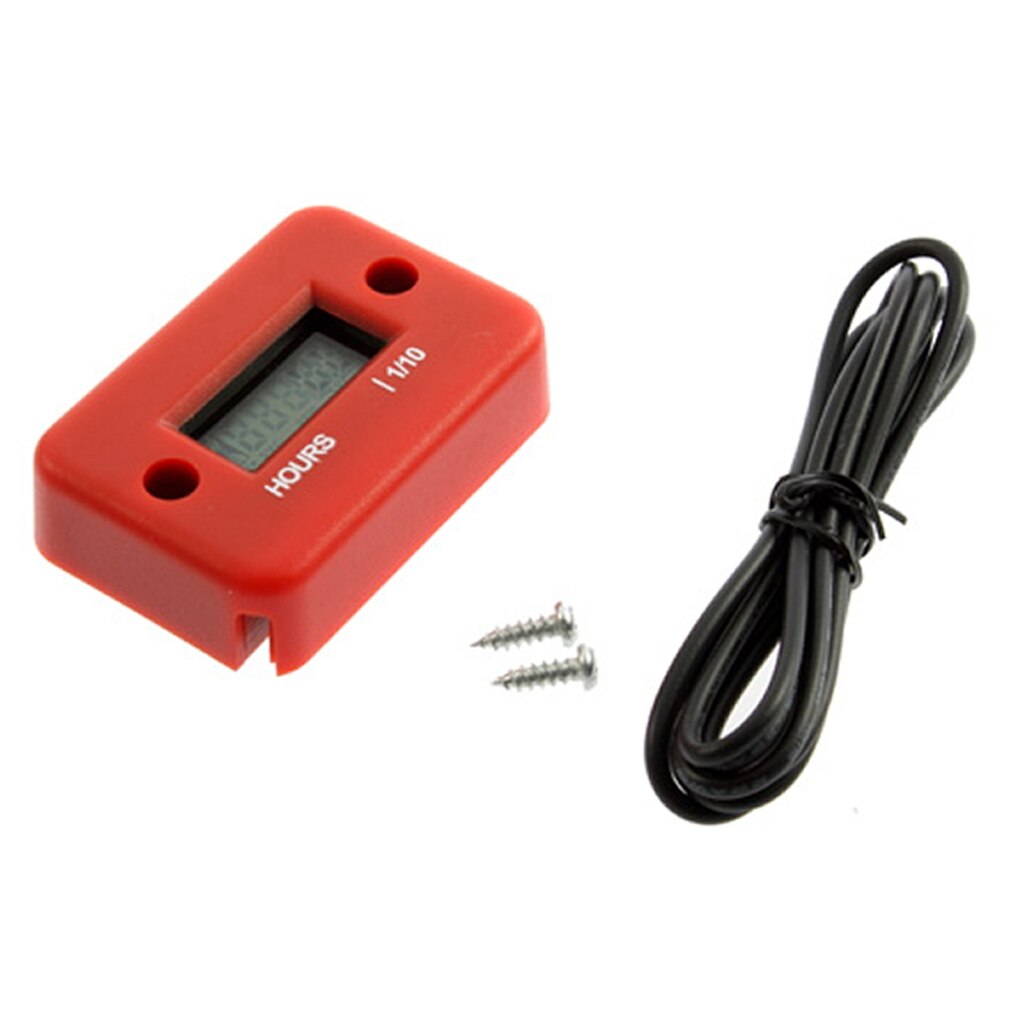 Compteur D’Heures Inductif Numérique IP68 Yooreal HM006A Bleu - Pour Tondeuse, Moto, UTV, Tracteur