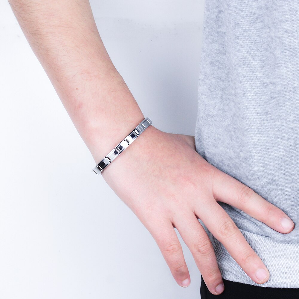 Hapiship Women Jewelry 7mm Width Color Stainless Steel Bracelet Bangle Girls Wedding G123