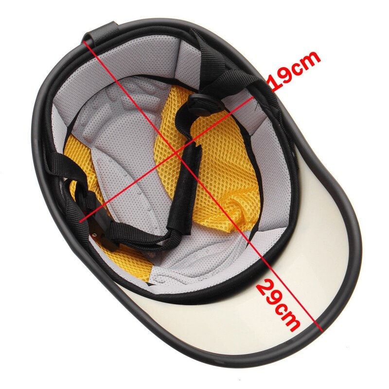 Mortorcycle Half Face Protective Helmet, Unisex Men / Women Adult Motor Half Open Face,