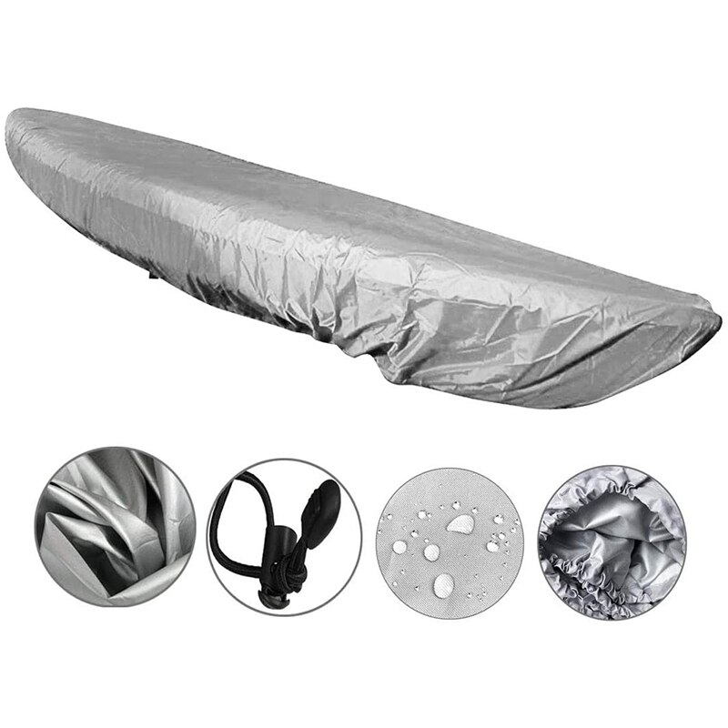 -Kayak Kano Opslag Cover Stofdicht Cockpit Cover Waterdicht Uv-bestendig Stof Boot Cover Voor 13.5-15Ft G Boten