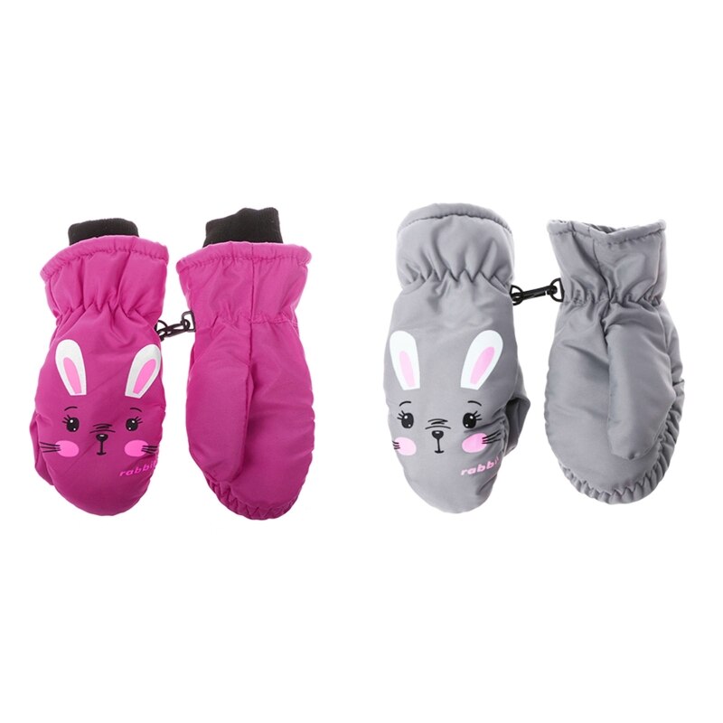 Guantes cálidos de invierno para niños y niñas, resistentes al viento, para esquí, ciclismo, escalada, al aire libre, resistentes al agua
