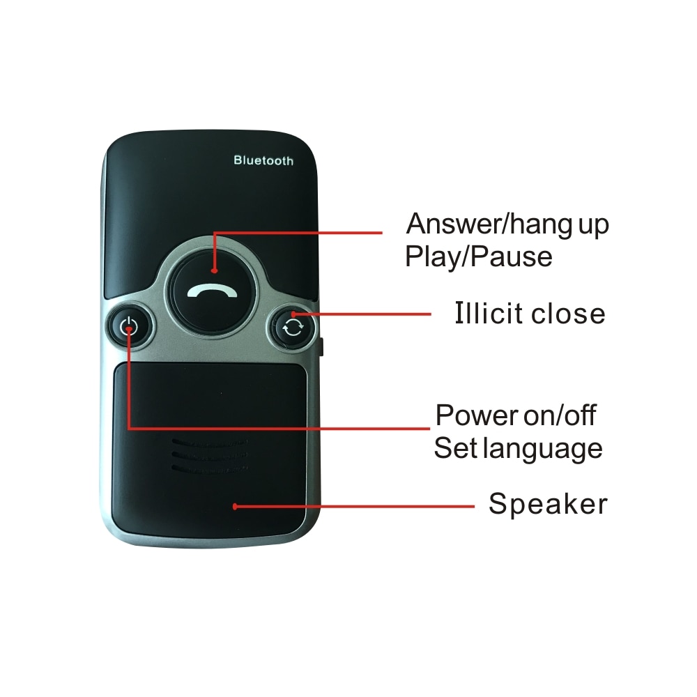 Siparnuo zonne-energie aux bluetooth autokit zonneklep handsfree speakerphone met usb bluetooth handsfree carkit