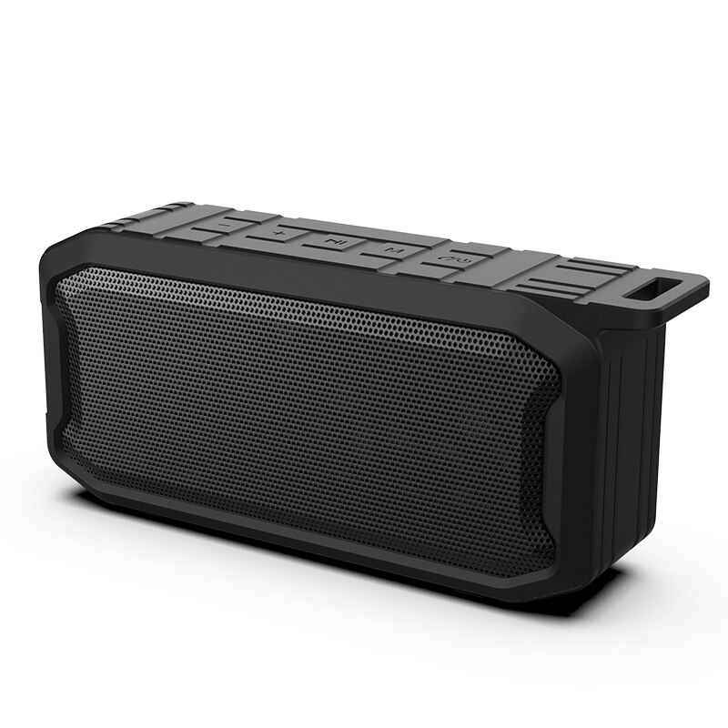 20W IPX7 Waterdichte Outdoor Bluetooth Speaker Draagbare, met Fm Radio Tws Stereo Draadloze Boombox Tf Aux Usb Outdoor Subwoofer: Black