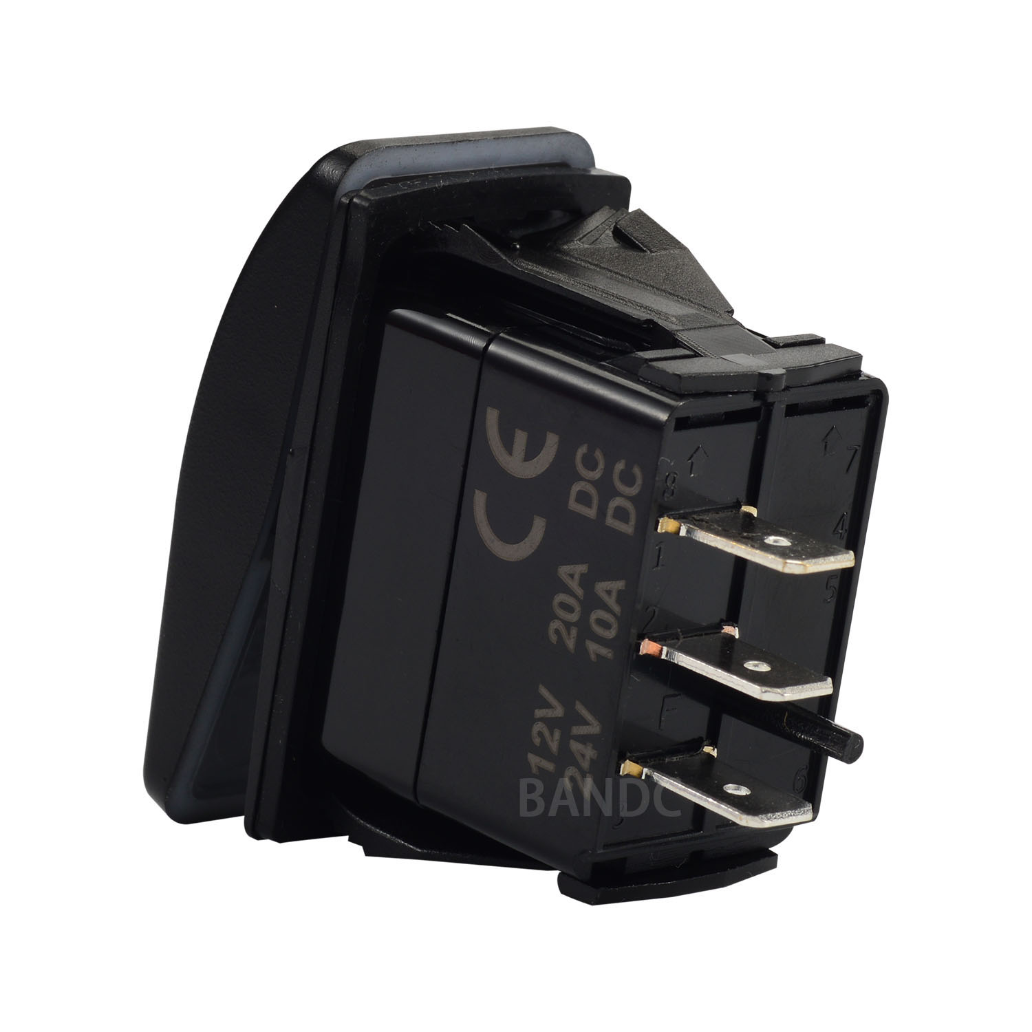 12/24V Marine Rocker Switch 2/3/6 Pin ON OFF ON Momentary Switch 3 Way Reverse Polarity Toggle Switch for Car Boat Dash Replace: Blue
