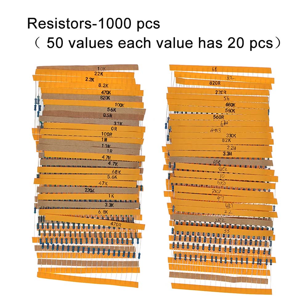 1900 stks Mega Elektronische Component Kit Assortiment Condensatoren Weerstanden LED Transistors Diodes 1n270 Germanium DC Jacks Opamp PCB