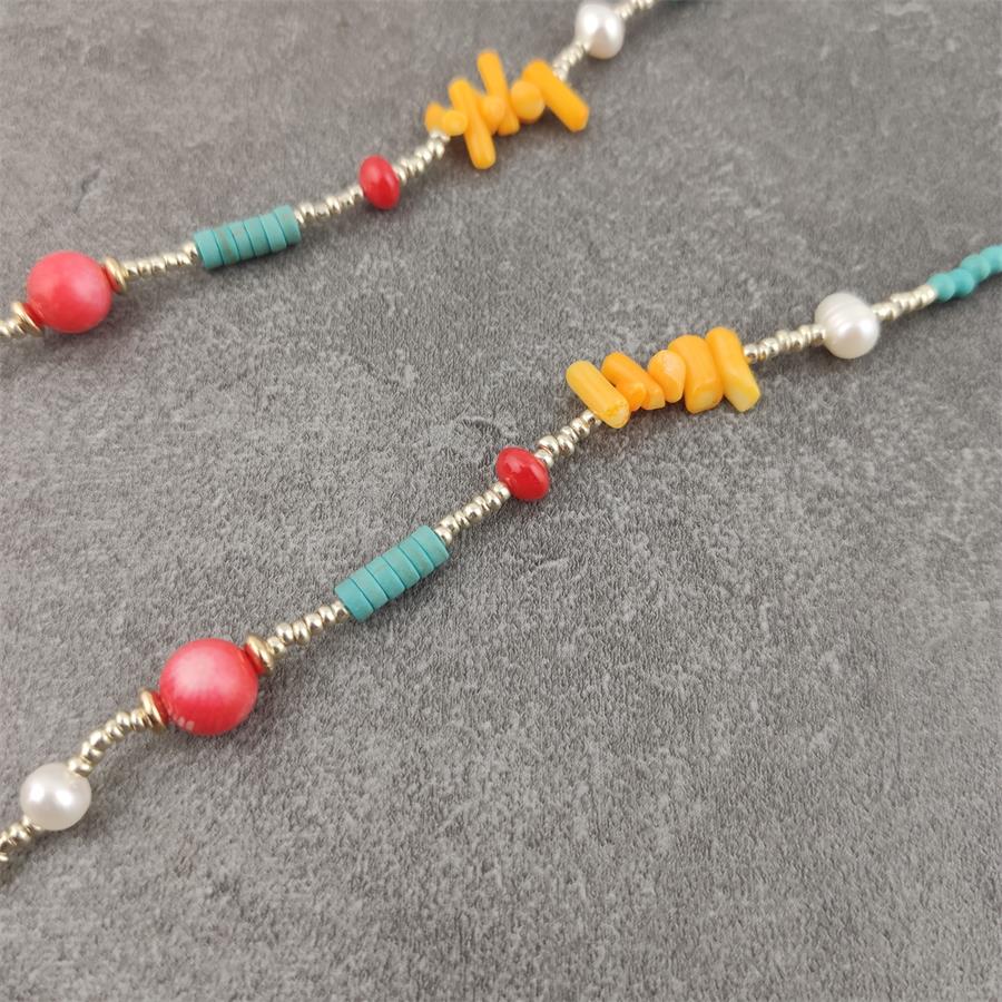 Stenen Kralen Glazen Ketting Parel Lanyard Bohemian Ketting Anti-Verloren Hals Ketting Zonnebril Brillen Accessoires