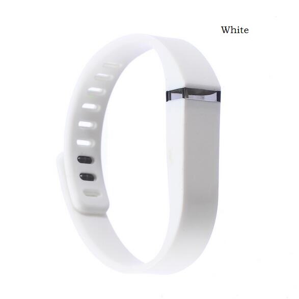 S Silicone couleur Pure remplacer Bracelet Bracelet Bracelet pour Fitbit Flex 1 Bracelet de montre intelligente pour les femmes Bracelets de remplacement: White