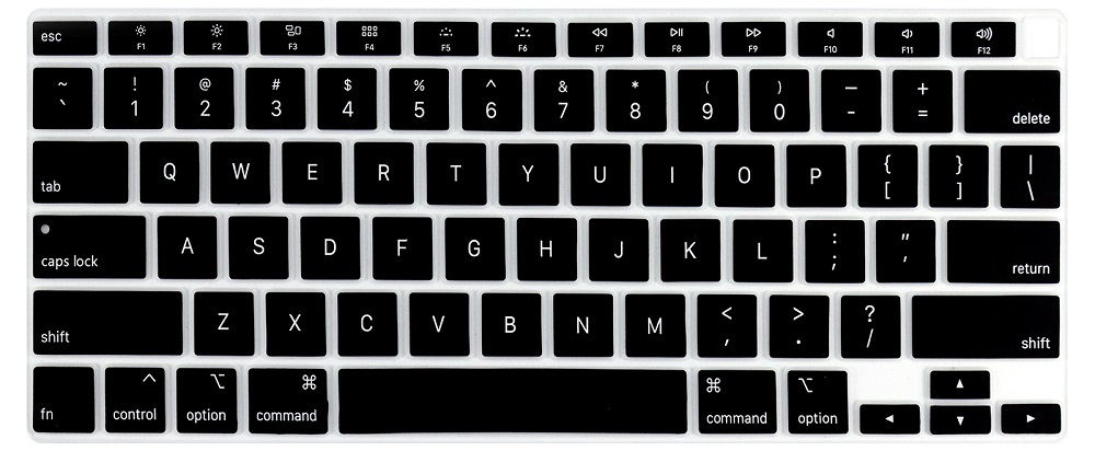 Us Layout Silicon Voor Macbook Air 13 Touch Id A2179 Keyboard Cover Voor Macbook Air 13 A2179 Toetsenbord skin Protector: US Black