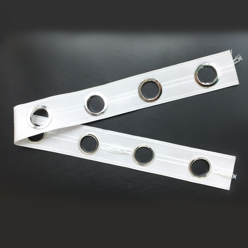 8 gaten/M Gordijn accessoires polyester wit oogje gordijn tape/Bevat de 8 STUKS gordijn ringen 1 M/roll