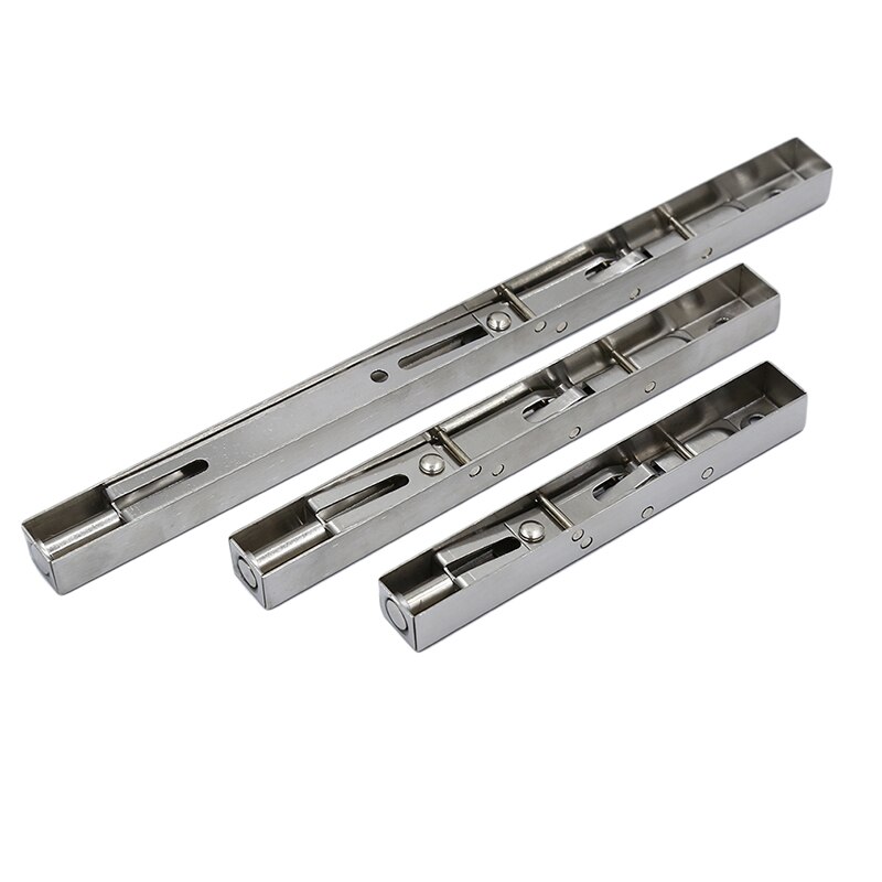 Stainless Steel Door Bolts Security Door Latch Bolt Guard Flush Latch Slide Bolt Lock Door Hardware 6/8/12inch Home Tool