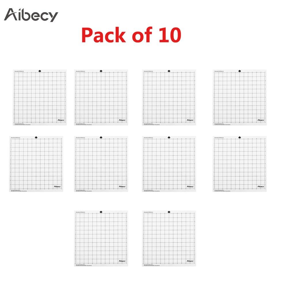 15pcs Aibecy Cutting Mat 12In Measuring Grid Repalcement Translucent PP Material Cutting Pad Adhesive Mat DIY Tool Cutting Board