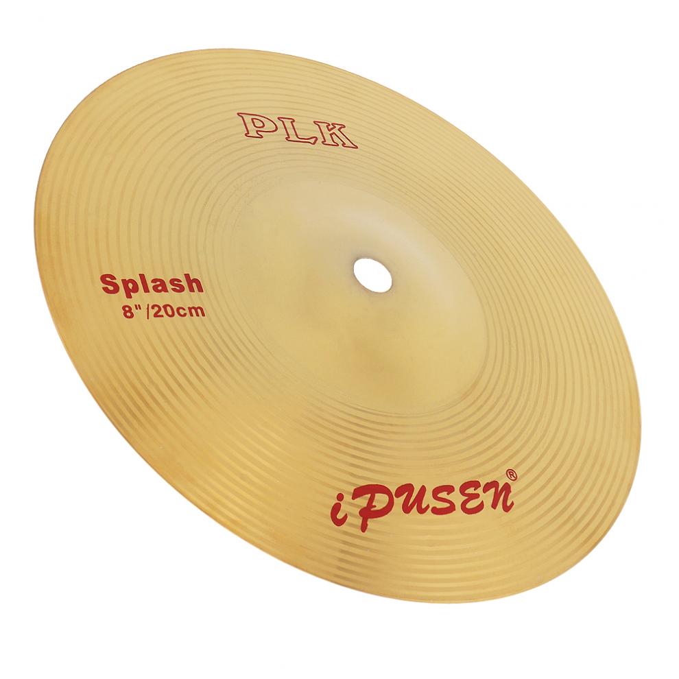 Cymbals 8 Inch Brass Alloy Splash Crash Cymbal Drum for Percussion Instruments Players Beginners