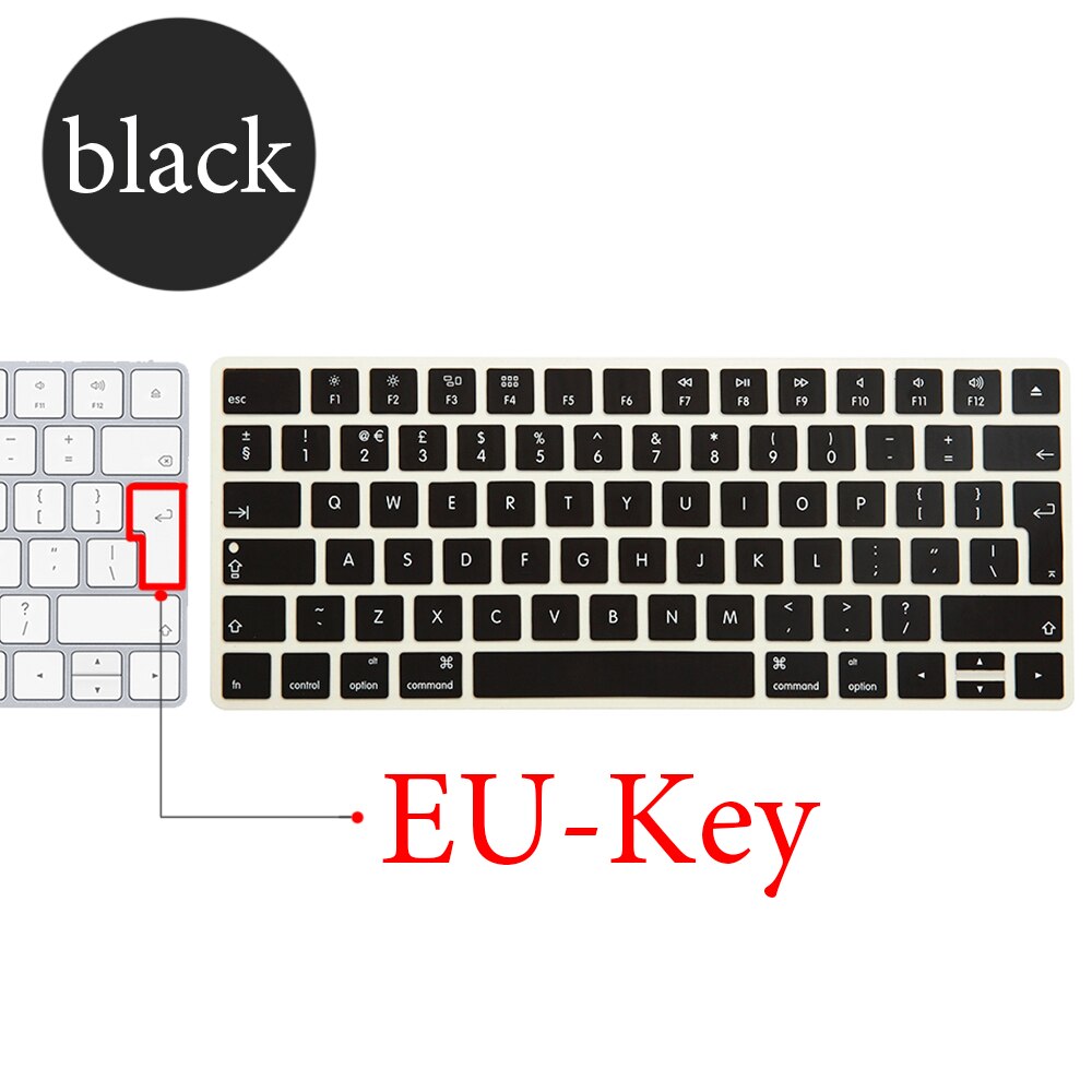 Für Apple Bluetooth Wireless keybord MLA22LL/ A1644 IMAC Magie Tastatur abdeckung Protector Silikon Abdeckung UNS/EU Version: EU-Key-B