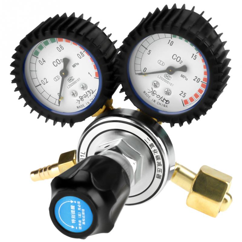 Co2 trykkregulator  co2 gassflaskeregulator karbondioksid sveising trykkreduserende måleinstrument for gassveising