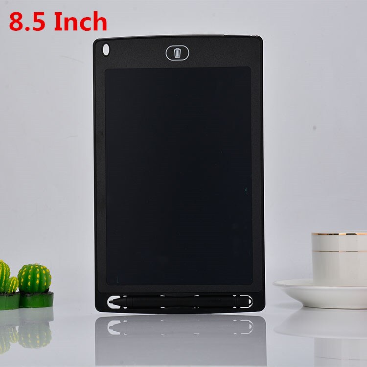 Kids Drawing Tablet Digital Graphics Tablet LCD Writing Tablet 12 Inch Electronic Notepad Portable Drawing Board Handwriting pad: Black 8.5 inch