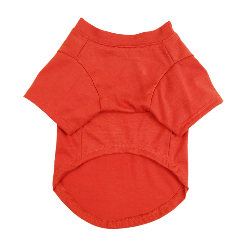 Dog Shirt for Small Dogs Plain T-Shirts Soft Dog Cotton Shirt Puppy Clothes for Spring Summer Breathable Pet Apparel Accessories: Scarlet / XXS