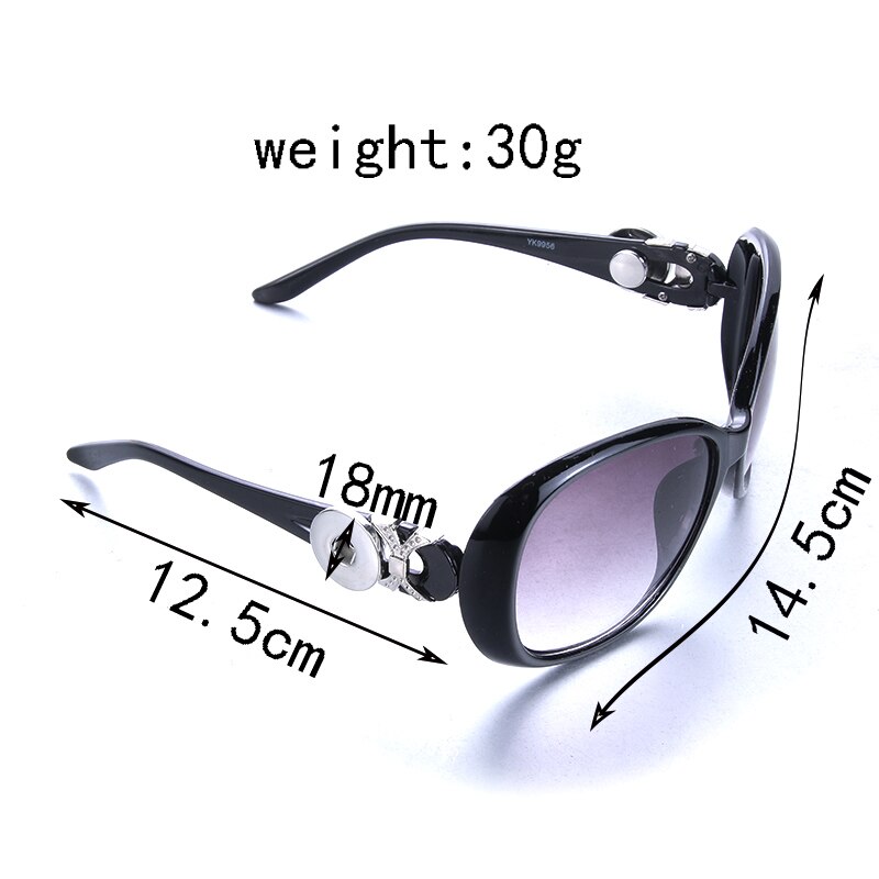 5 farver boom life snapknapp solbriller retro ovale briller briller solbriller passer 18mm snap knap til kvinder snap smykker
