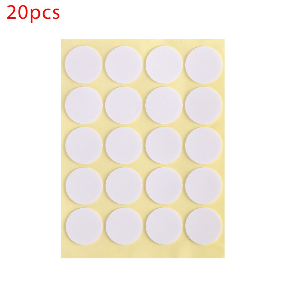 20/100Pcs 20mm Candle Wicks Stickers Double-sided Foam Adhesive Dot Heat Resistance Centering Device DIY Candle Making: 20pcs