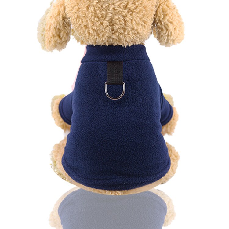 Mops t-shirt kæledyrstøj til hunde yorkshire terrier kostumer hvalpe t-shirt til små hunde hundeveste til chihuahua fransk bulldog: Dyb blå / Xxl