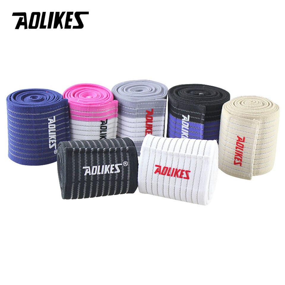 AOLIKES 1 stks Professionele Sport Stam Wraps Bandages Elastische Enkel Ondersteuning Pad Bescherming Enkel Bandage Guard Gym Bescherming