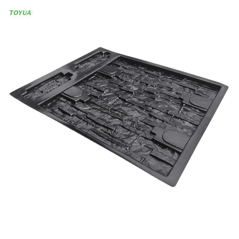 Moldes de hormigón para pared de casa y jardín, 1XCC, molde de piedra para ladrillos de cemento, sellos de hormigón verticales Retro