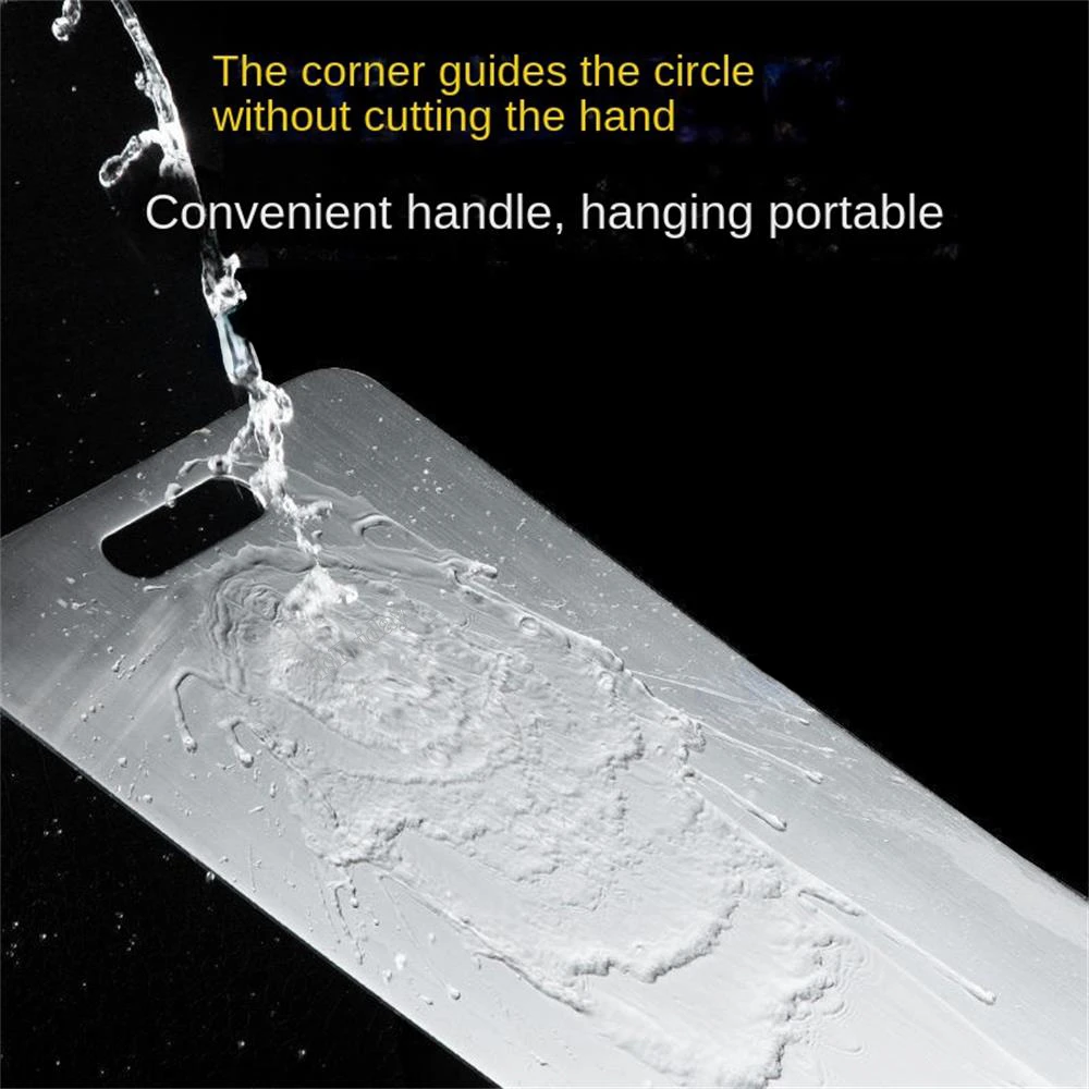 Painel de aço inoxidável 316 e tábua de cortar cozinha doméstica espessada placa de corte dupla face bloco amassar placa de massa