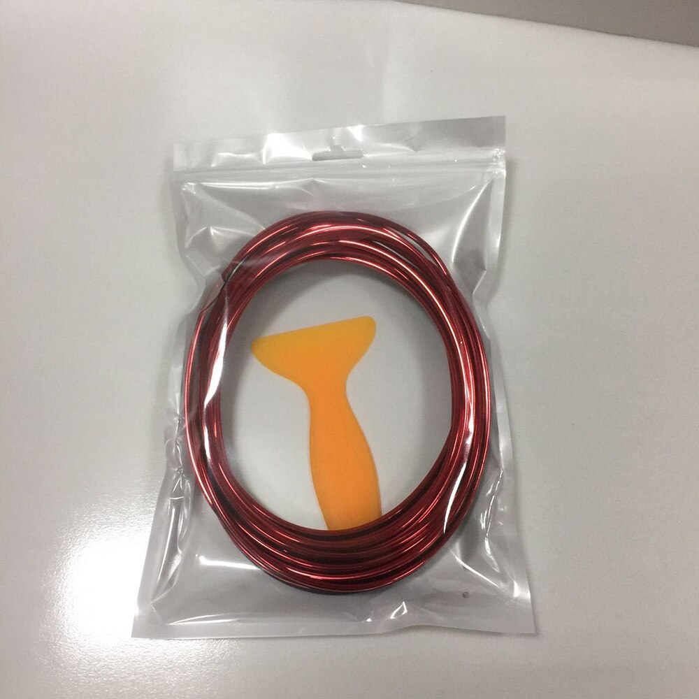 Bande extérieure de voiture Flexible, 5m, accessoires de décoration universels: WHITE