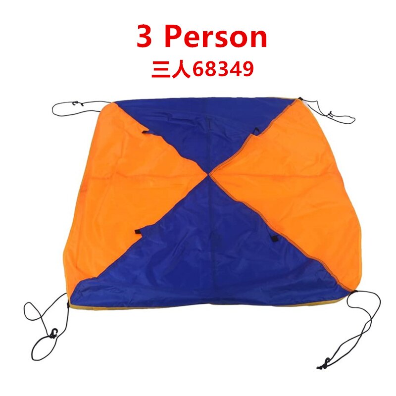 JayCreer Boat Sun Shade Shelter, 2-4 Persons Lightweight Folding Inflatables Boat Awning Top Cover Fishing Tent: 3 Person