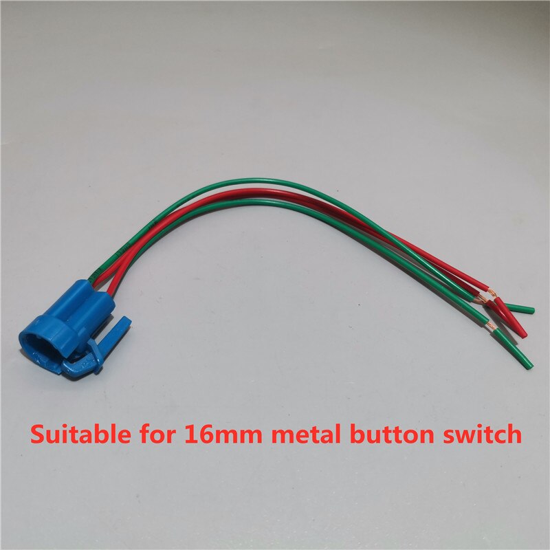 12mm 16mm 19mm 22mm 25mm Cable Socket for Metal Push Button Switch Wiring 2-6 Wires Stable Lamp Light Button: 16mm