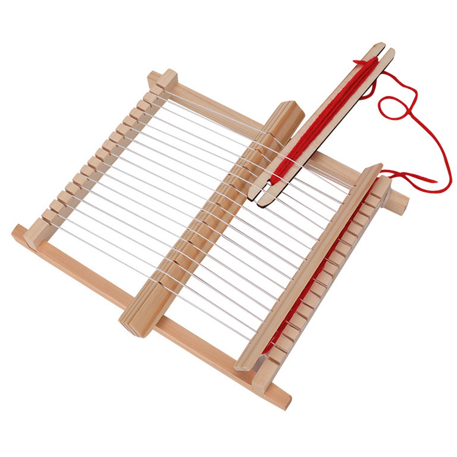 Houten Weefgetouw Frame Kit Diy Weeft Machine Ambachten Levert Educatief Breien Speelgoed Voor Kids Kinderen Peuter