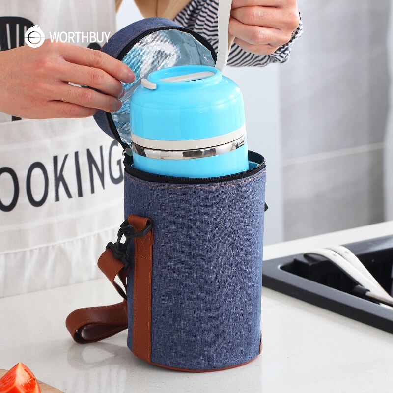 Leuke Japanse Lunchbox Voor Kids Portable Outdoor Rvs Bento Box Lekvrije Voedsel Container Keuken Voedsel Doos