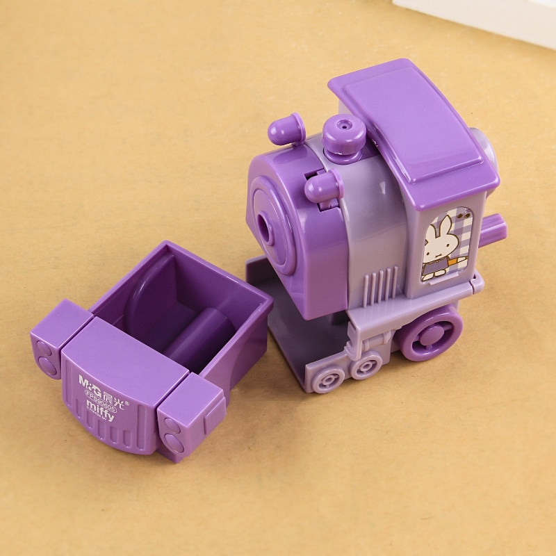 2017new cute locomotive mechanical pencil sharpener kids school stationery pencil sharpener
