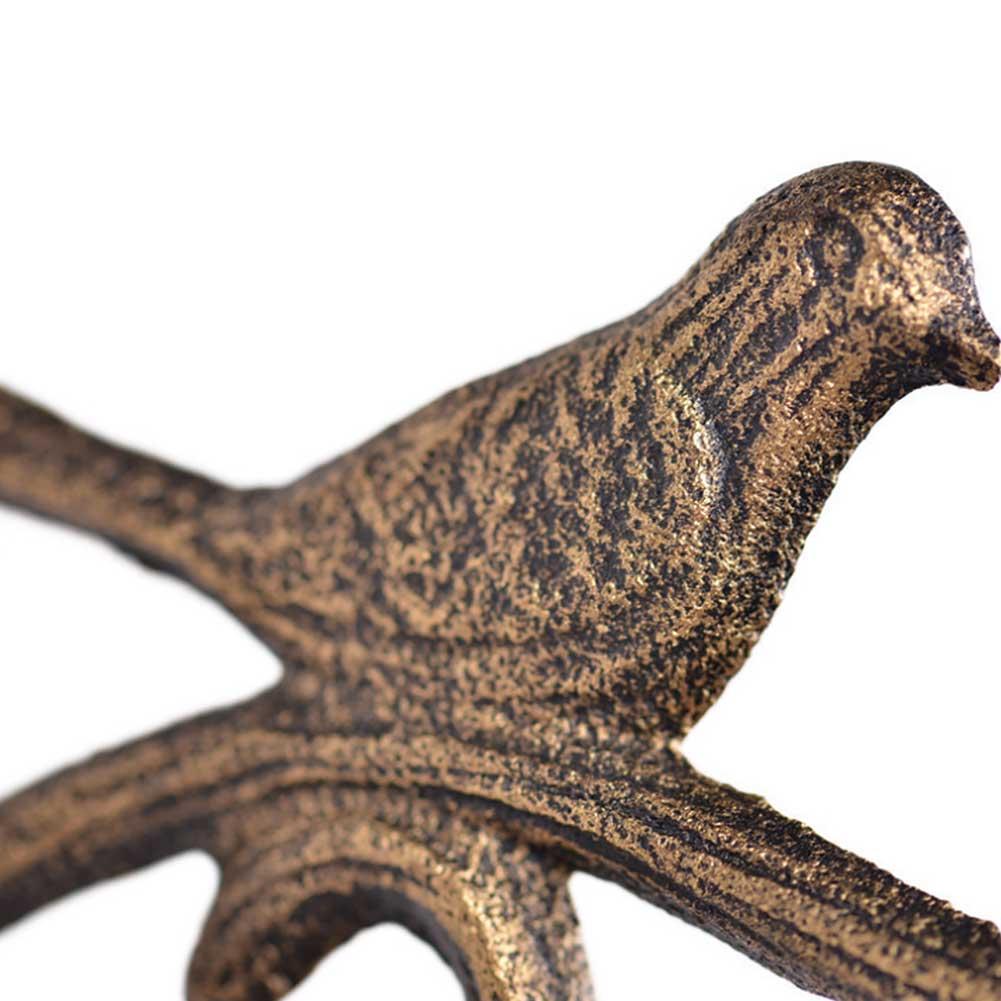 3d årgang veggklokke retro dobbeltsidig enkel stille kvarts veggklokke smijern rund klokke til stue dekorasjon