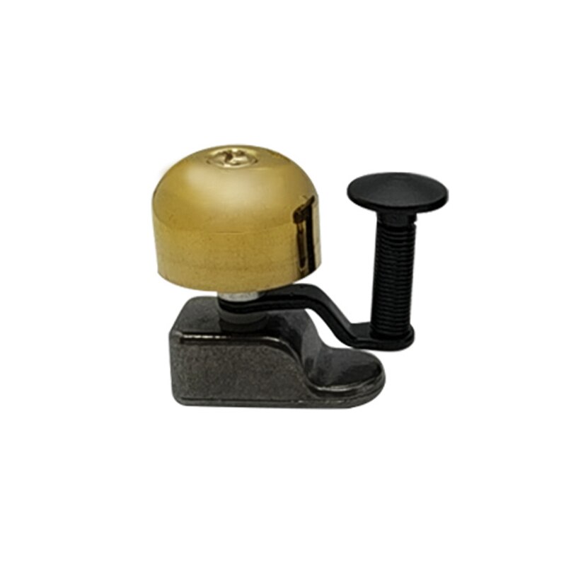 Fietsbel fietsbel koper veilig fietsen luide claxon mtb mountainbike retro clip alarm mini metalen fietsbel  bc0601: Goud