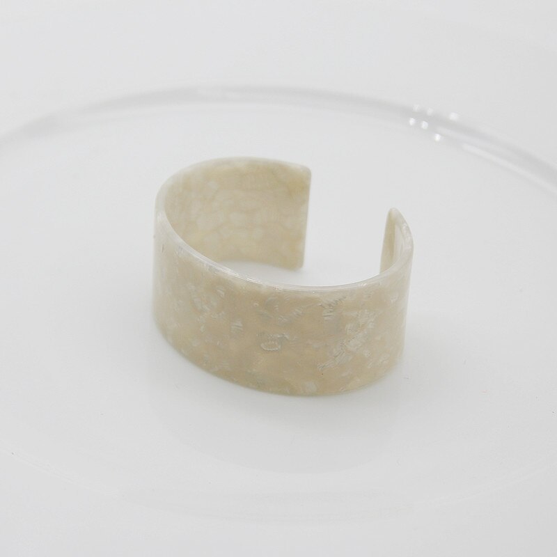 ZA – Bracelet en acrylique pour femmes, , bohème, léopard, résine, manchette ouverte, Punk, bijoux, , nouvelle ,: white as photo