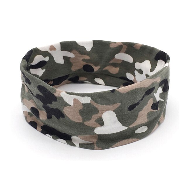 Yoga cheveux bandes Sport élastique bandeau Sport Yoga accessoire danse Biker large bandeau ruban extensible coton bandeau: 12