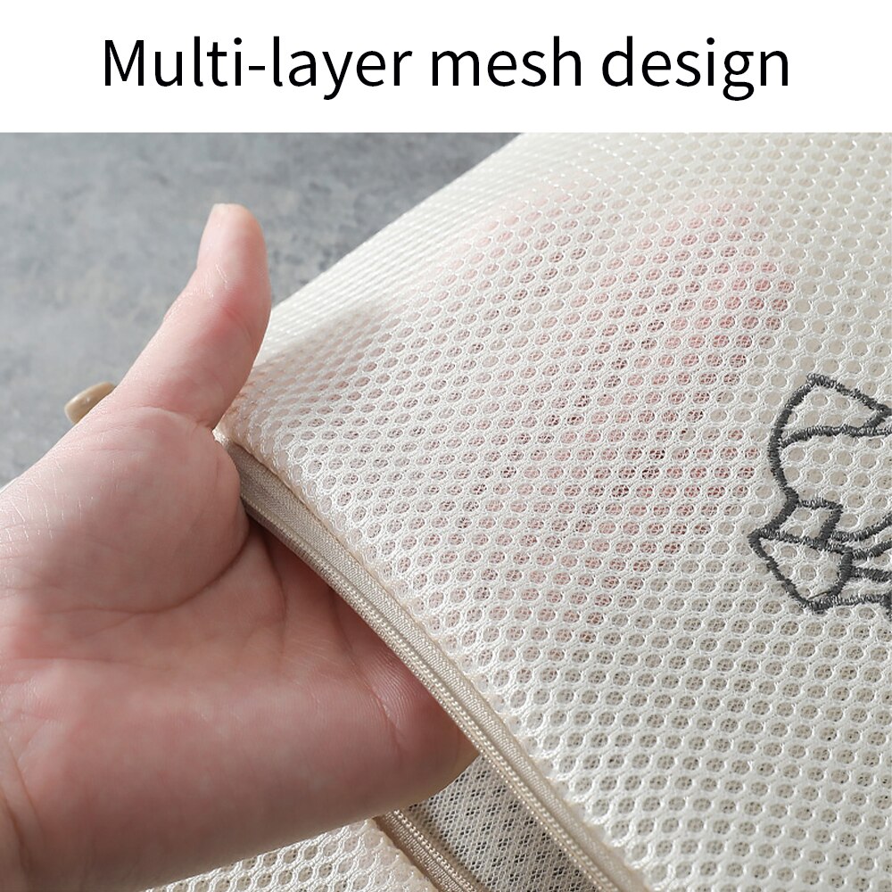 Bolsa de almacenamiento de ropa para lavar, bolsa de red para lavar ropa interior para lavadora doméstica, bolsa de red, Bolsa de lavado de sujetador, antideforma, 6 piezas