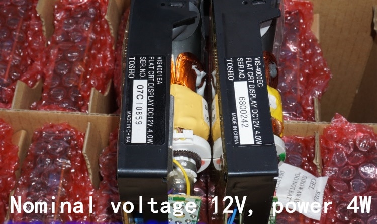 Micro 4-inch CRT black-and-white display supports video input V4W 4 12-inch electron tube