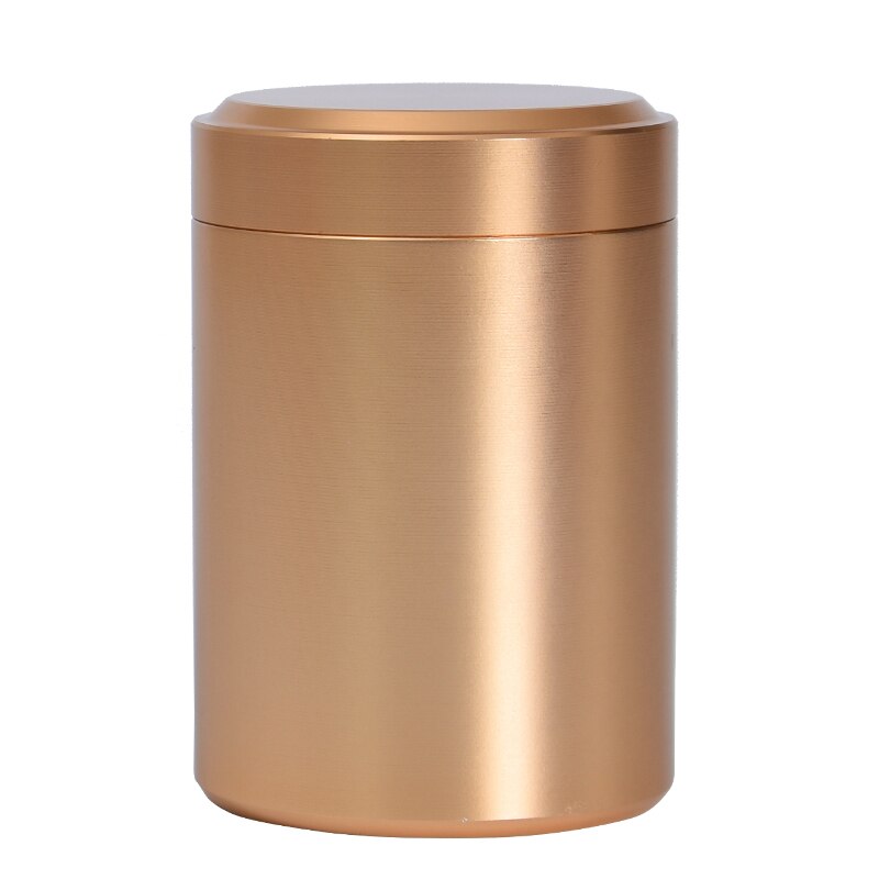 Petite urne pour animaux de compagnie, en métal frais, en acier inoxydable, scellée: Golden / 4.5x6.5cm