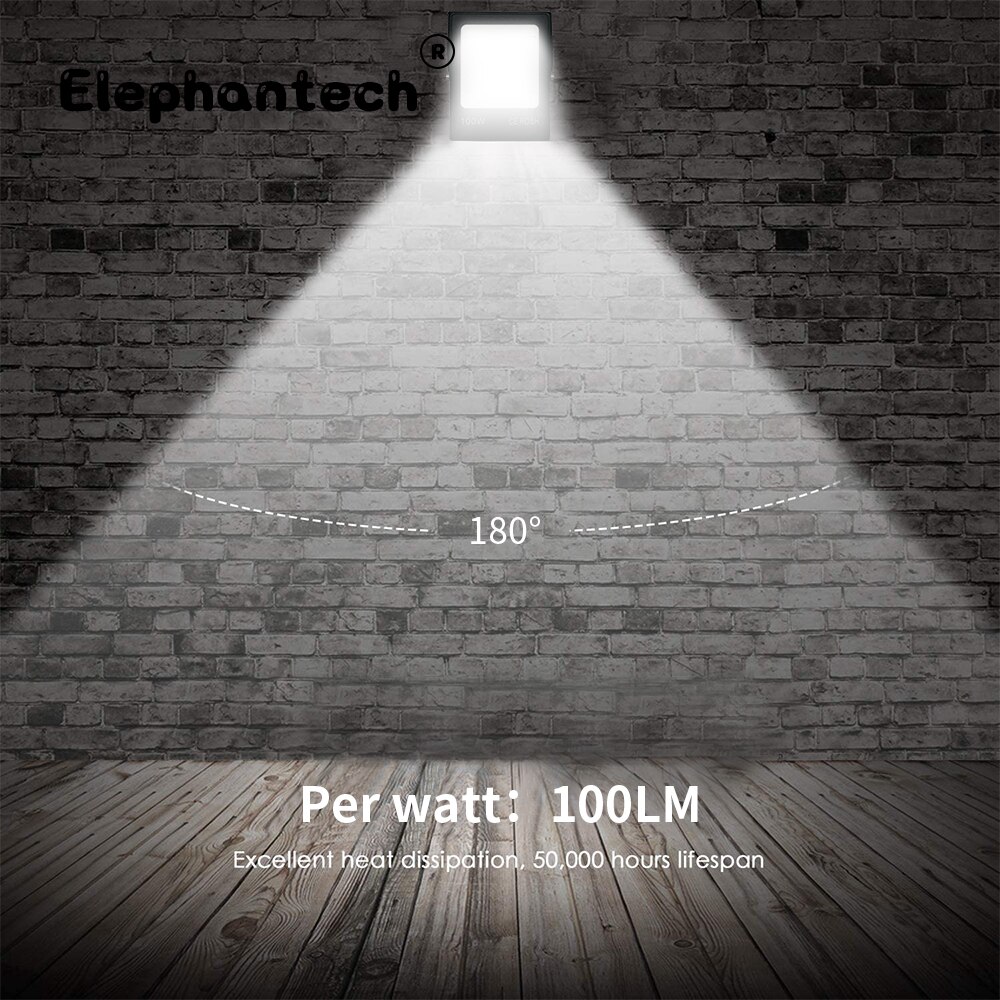 LED Floodlight 150W 100W 50W 30W 20W 10W Ultra Thin Reflector Flood Light Spotlight Outdoor 230V Outdoor IP68 Waterproof