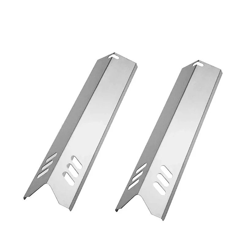 Universal 15 Inch Grill Heat Tents Shields Stainless Steel for Gas Grill Burners Cover Flame Tamers Grill Replacement Parts: green