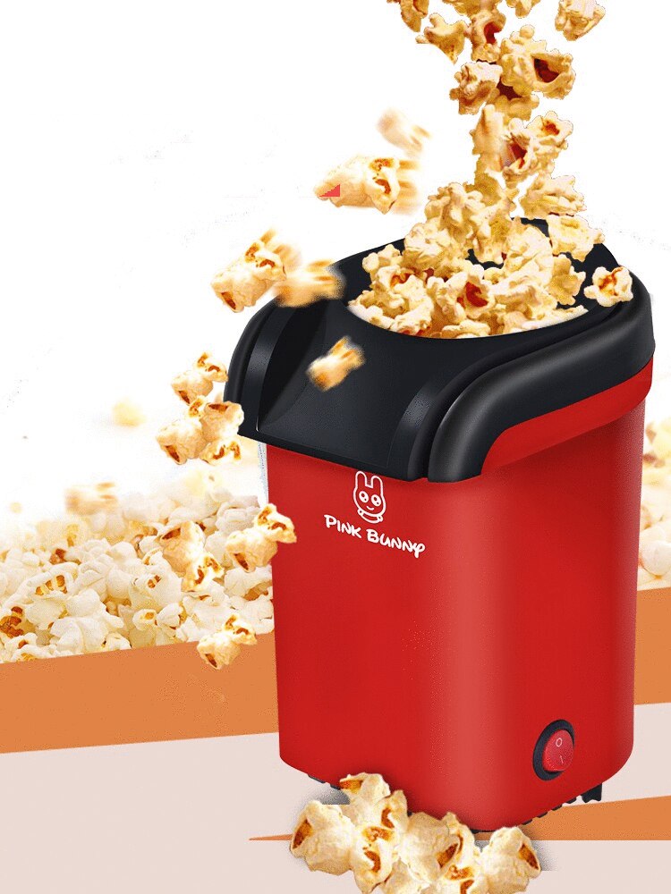 Rose lapin pop-corn fabricant automatique ménage Mini Machine pop-corn fabricant antiadhésif Linner Commercial pop-corn Machine 1100W 220V