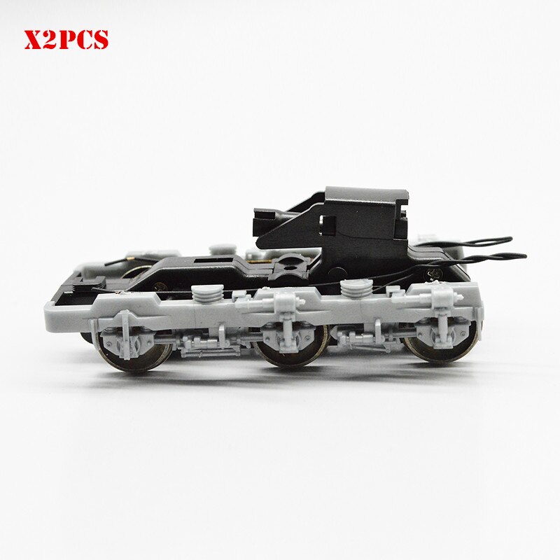 HO Scale 1:87 Undercarriage Bogie Model Railway Layout Accessories Electric Train Parts Chassis DIY Diorama Landscape For Hobby: 2pcs grey